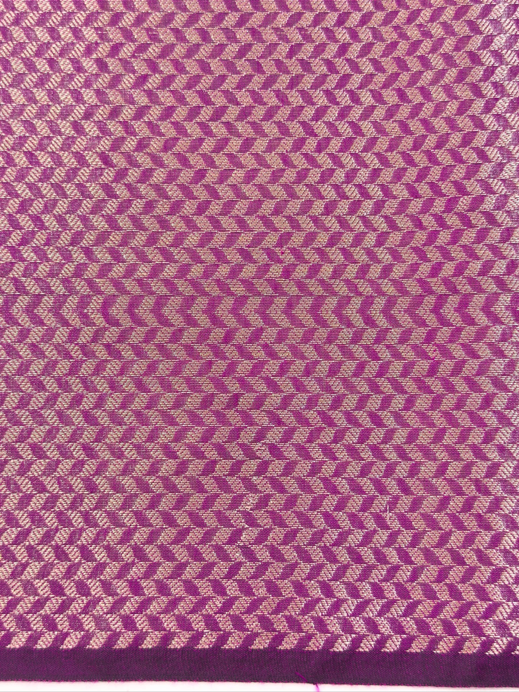Royal Purple Mul Cotton Banarasi Saree with Floral Zari Motifs