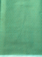 Turquoise Green Soft Cotton Jamdani Saree with Floral Pattern
