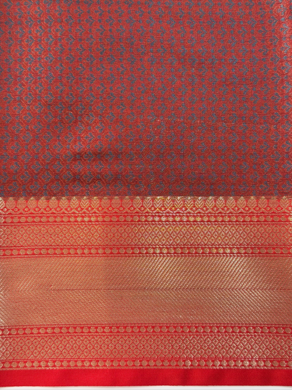 Teal Blue Silk Georgette Pashmina Saree with Floral Paisley Design