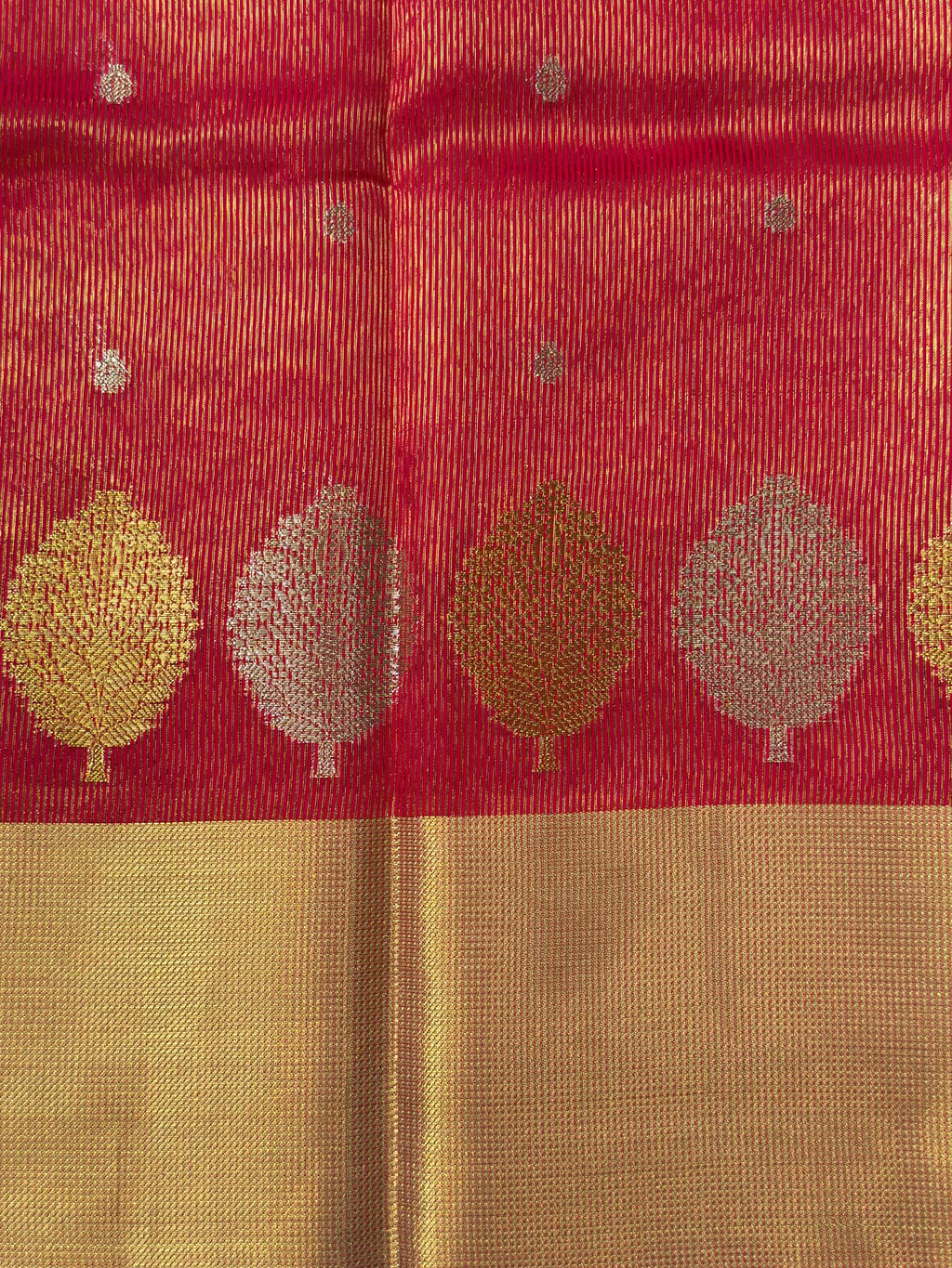 Hot Pink Butter Soft Silk Saree with Fancy Tissue Blouse & Pallu