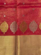 Hot Pink Butter Soft Silk Saree with Fancy Tissue Blouse & Pallu