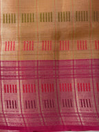 Mustard Yellow Organza Silk Patola Saree with Traditional